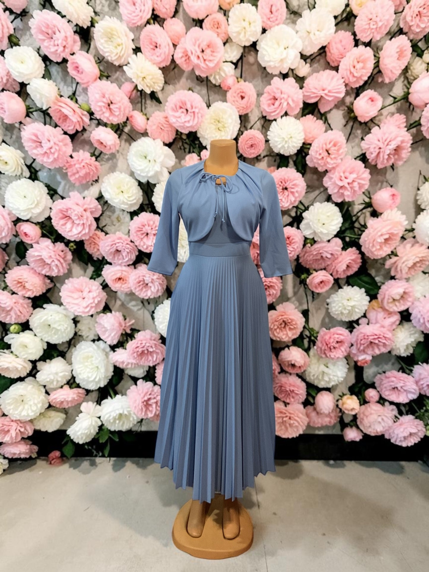 Vestido plisado 🩵
