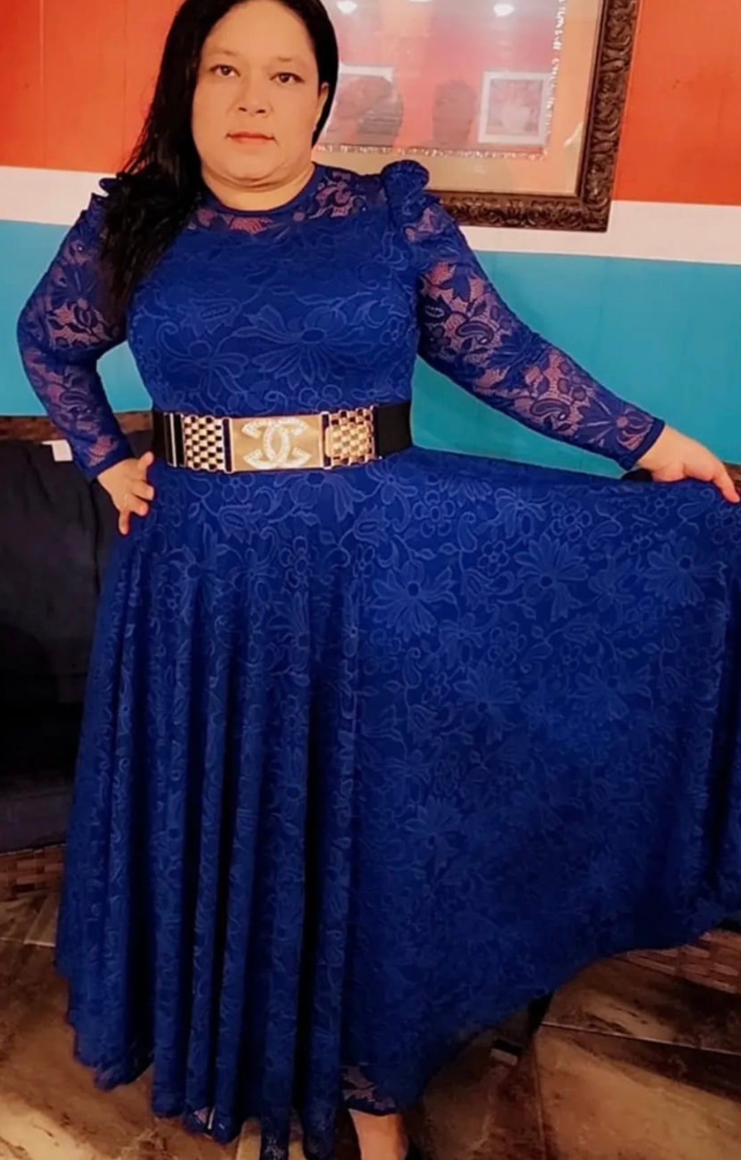 Vestidos Maxi con Encaje