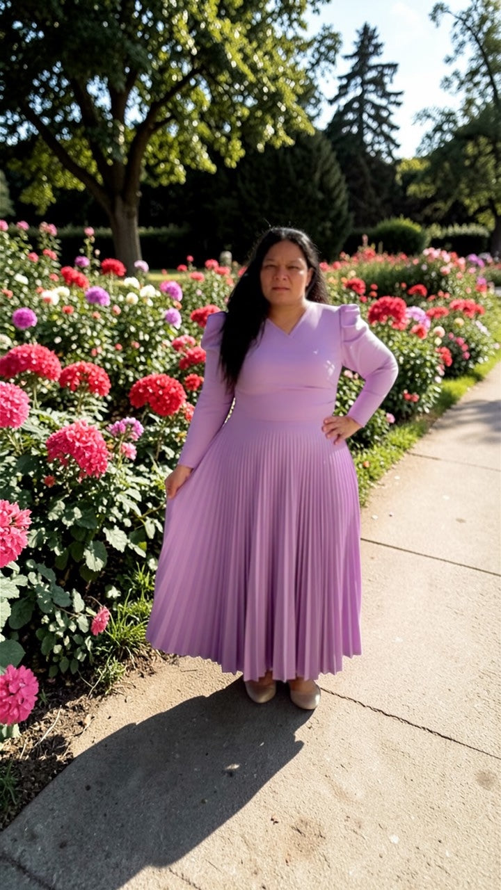 VESTIDO PLISADO